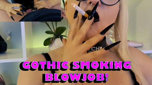 MariellaSun @ Gothic Smoking Blowjob!